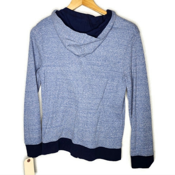 Cat & Jack Blue Ribbed Knit Hoodie Size L - Picture 2 of 6